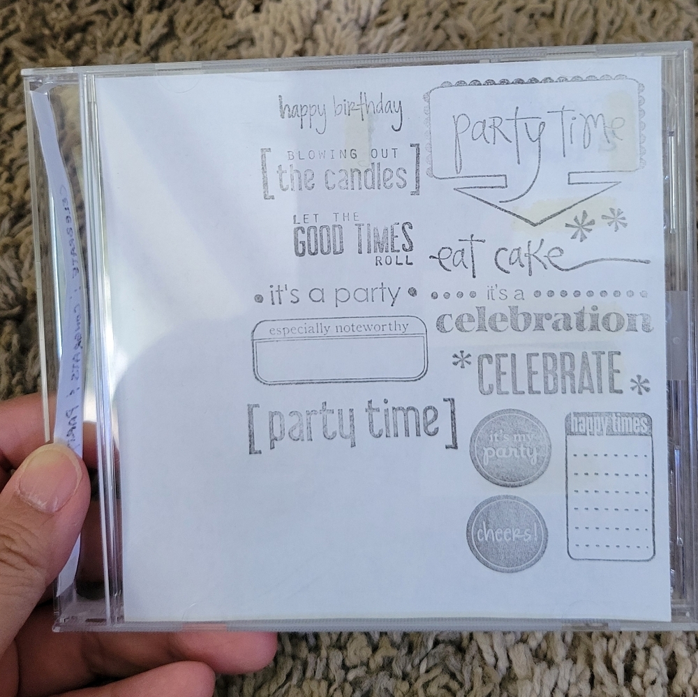 Studio G Party Tyopgraphy Clear Stamps - VS4911 Series 17 24